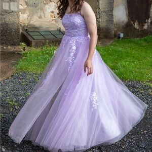 Purple David’s Bridal Prom Dress
